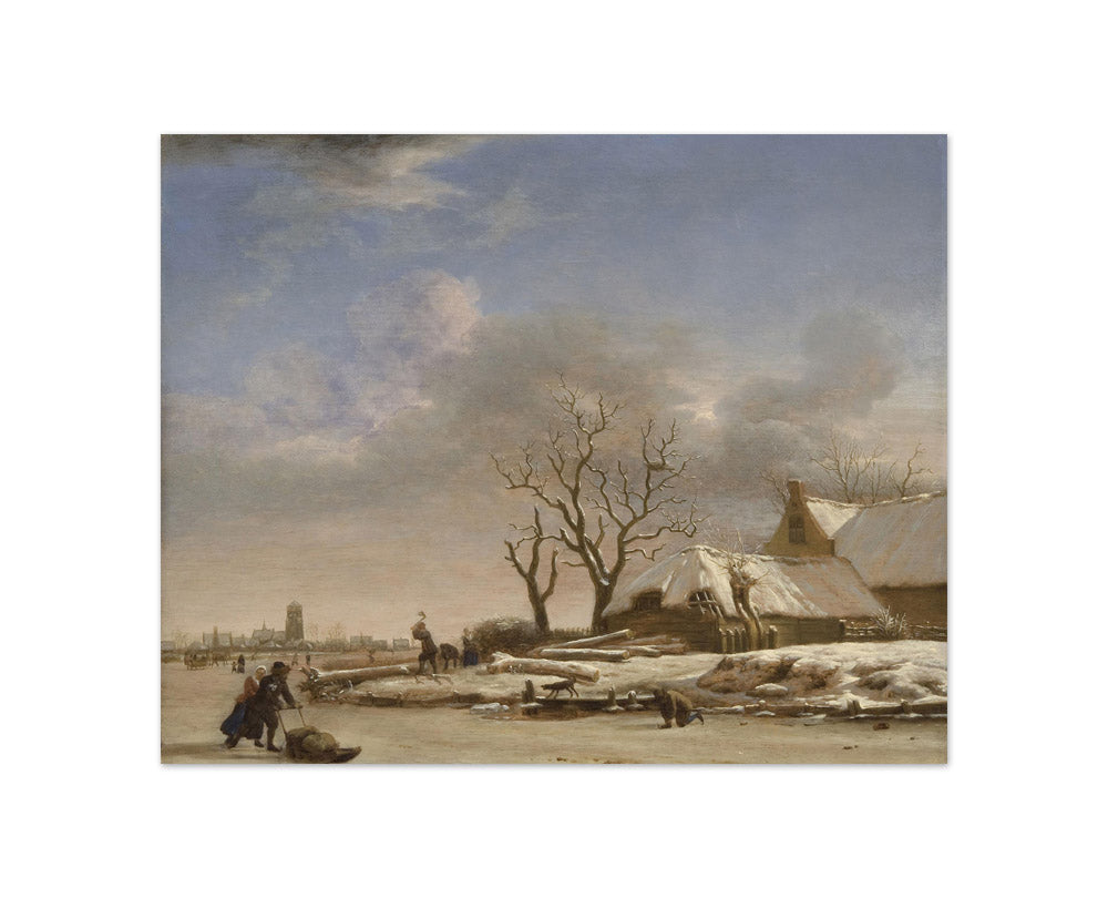 Adriaen van de Velde - Winter Landscape - Compact / Full Bleed / No Frame