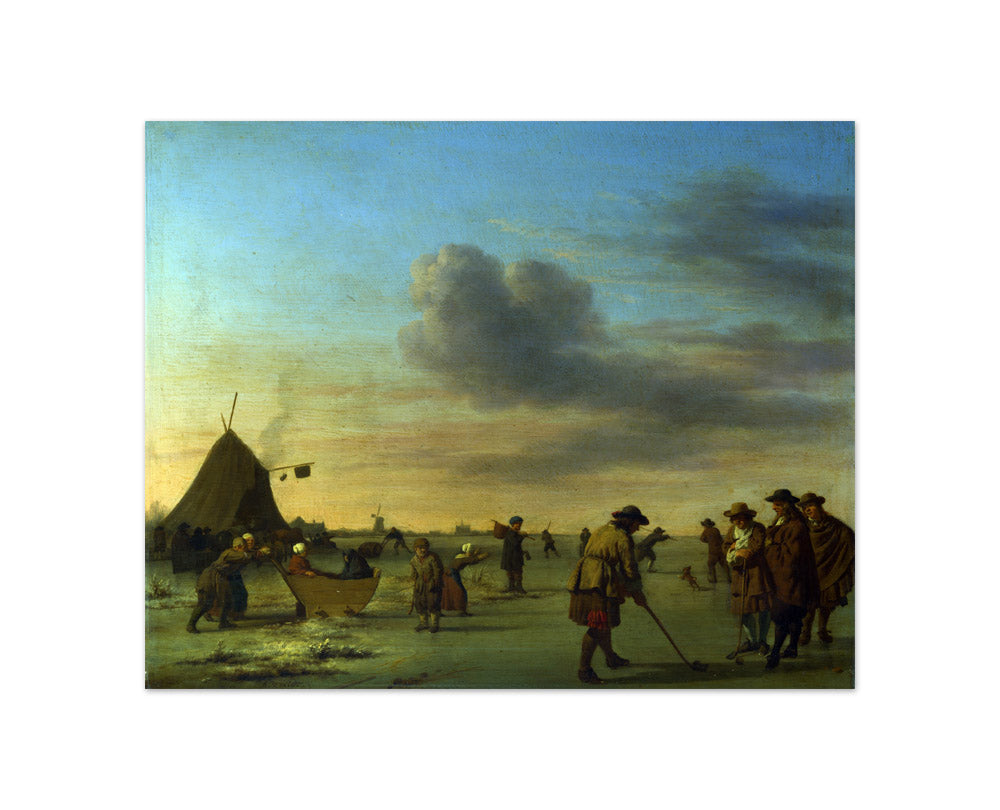 Adriaen van de Velde - Golfers on the Ice near Haarlem - Compact / Full Bleed / No Frame