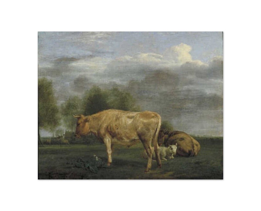 Adriaen van de Velde - Cattle in the Meadow - Compact / Full Bleed / No Frame