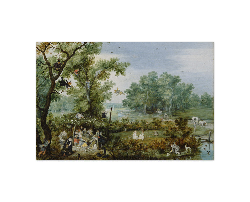 Adriaen van de Venne - A Merry Company in an Arbor - Compact / Full Bleed / No Frame