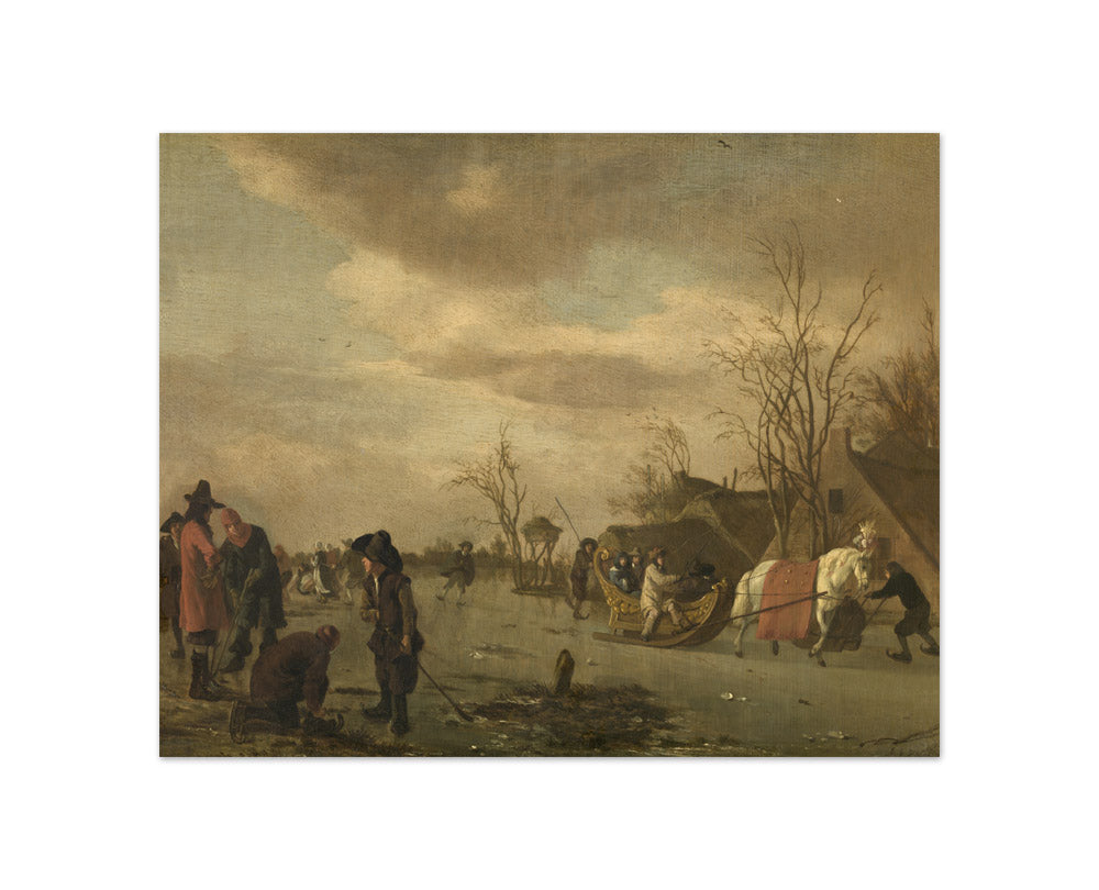 Adriaen van de Velde - Ice Skating - Compact / Full Bleed / No Frame