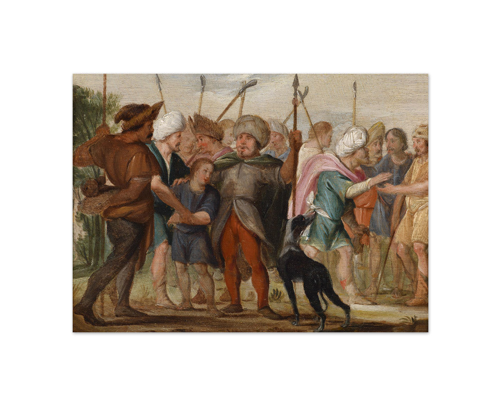 Adriaen van Nieulandt the Younger - Joseph Sold by His Brothers - Compact / Full Bleed / No Frame