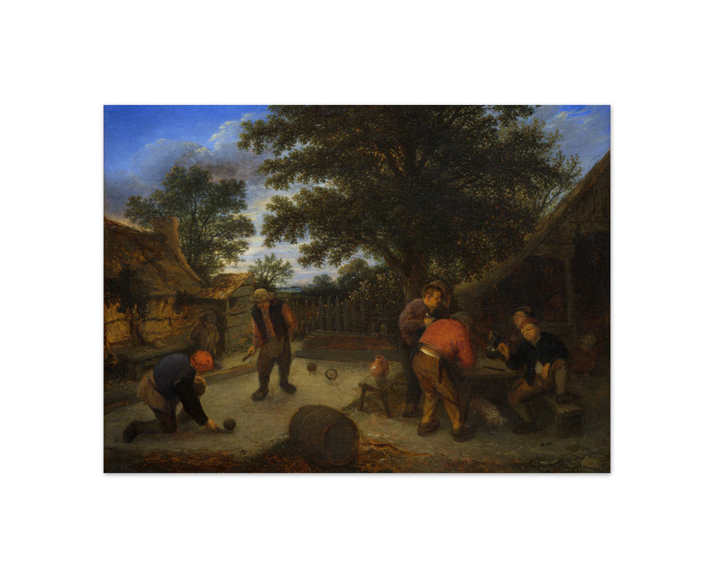 Adriaen van Ostade - Game of Ringball - Compact / Full Bleed / No Frame