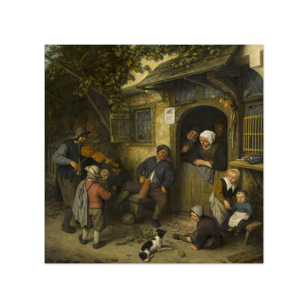 Adriaen van Ostade - The Fiddler - Compact / Full Bleed / No Frame