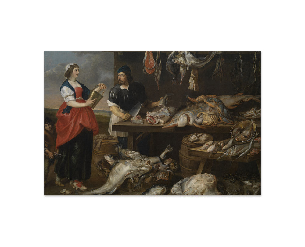 Adriaen van Utrecht - Fishmonger’s Stall - Compact / Full Bleed / No Frame
