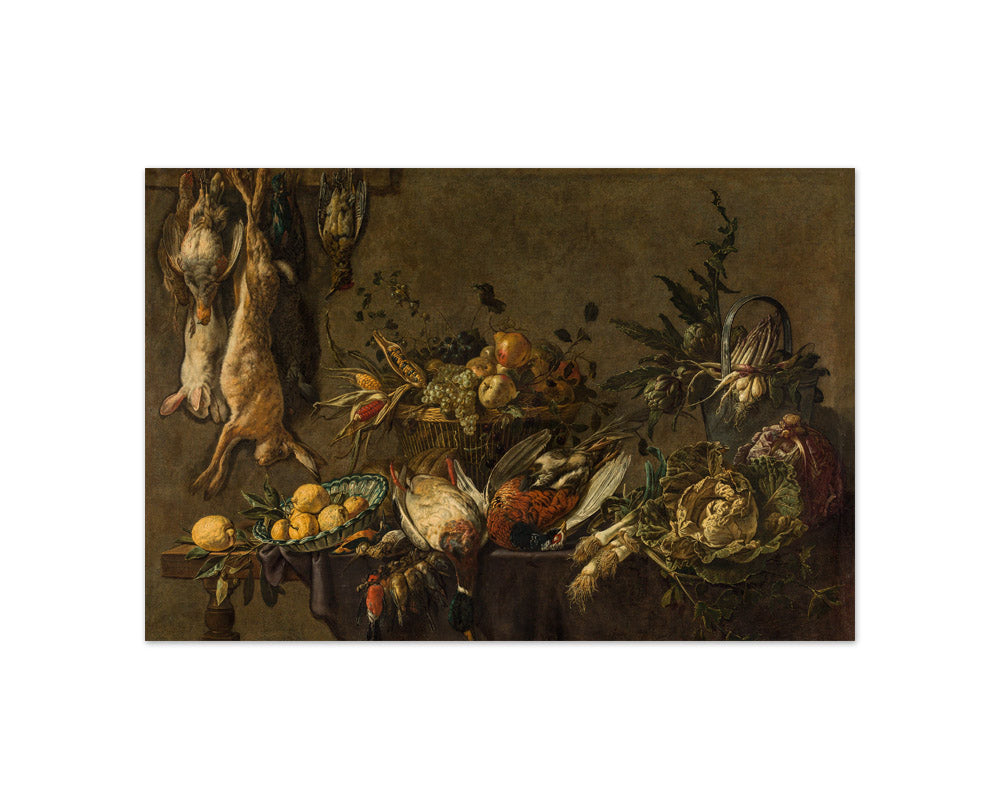 Adriaen van Utrecht - Kitchen Still Life - Compact / Full Bleed / No Frame