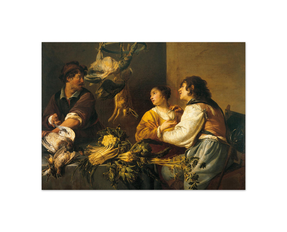 Adriaen van Utrecht - Kitchen Scene - Compact / Full Bleed / No Frame