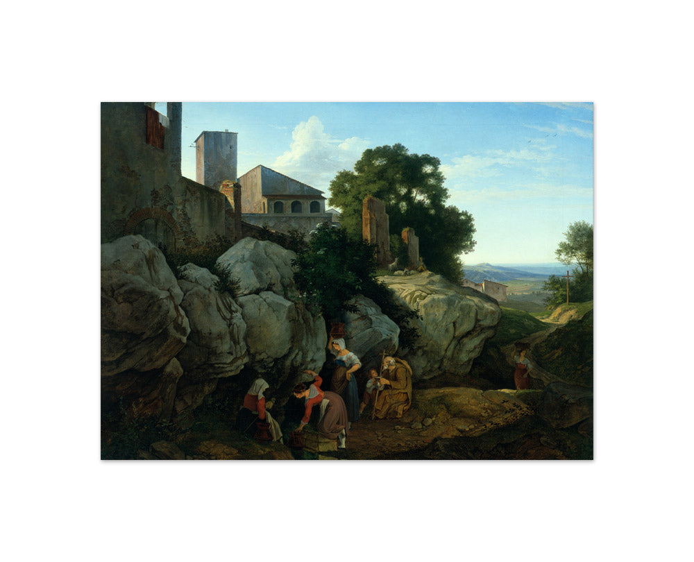 Ludwig Richter - Ariccia (Morning) - Compact / Full Bleed / No Frame