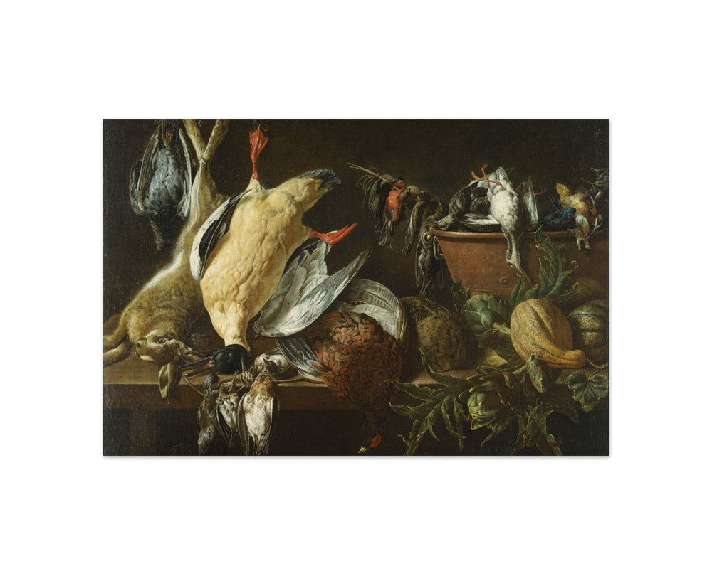Adriaen van Utrecht - Still Life with Games and Vegetables - Compact / Full Bleed / No Frame