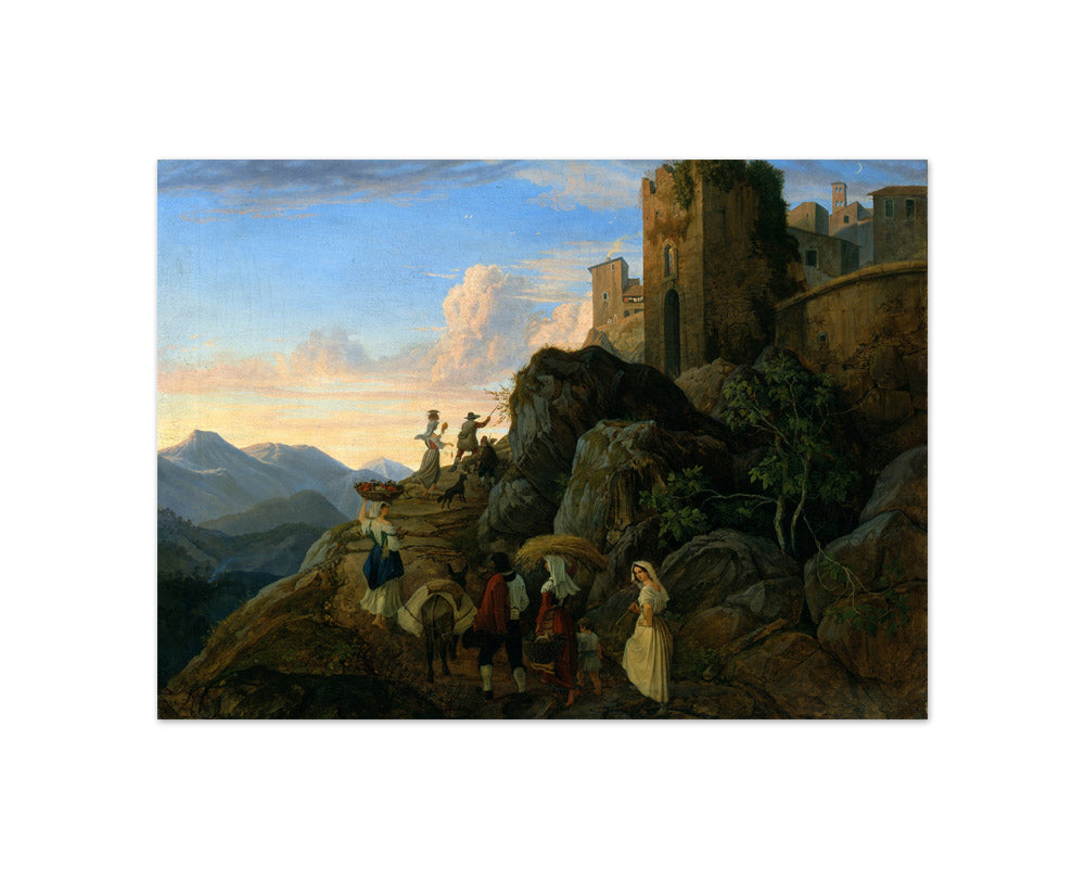 Ludwig Richter - Civitella (Evening) - Compact / Full Bleed / No Frame