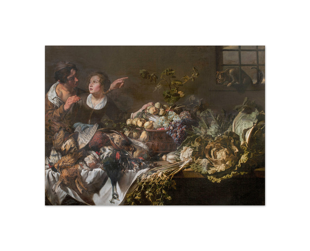 Adriaen van Utrecht - Kitchen Still Life with Game, Fruit and Vegetables - Compact / Full Bleed / No Frame