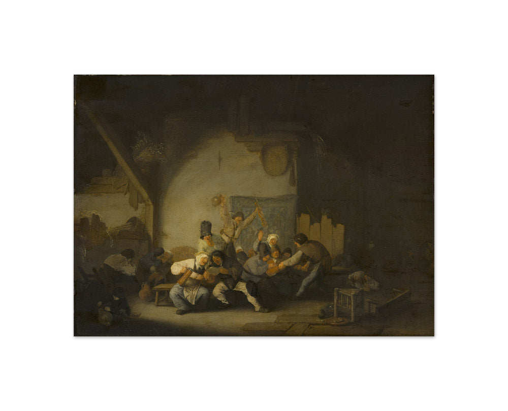 Adriaen van Ostade - Peasants Making Merry - Compact / Full Bleed / No Frame