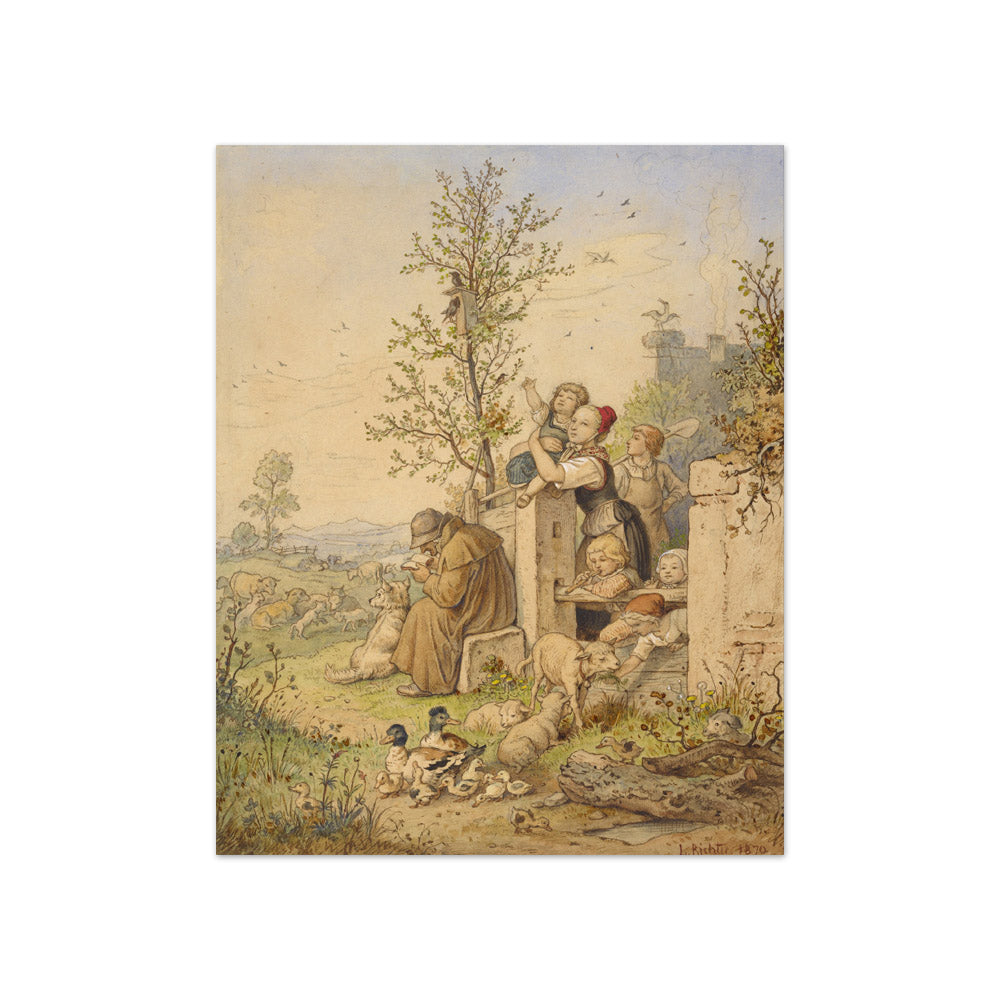 Ludwig Richter - Spring Has Arrived - Compact / Full Bleed / No Frame