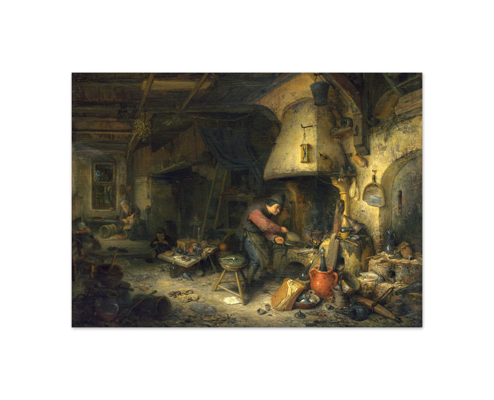 Adriaen van Ostade - The Alchemist - Compact / Full Bleed / No Frame