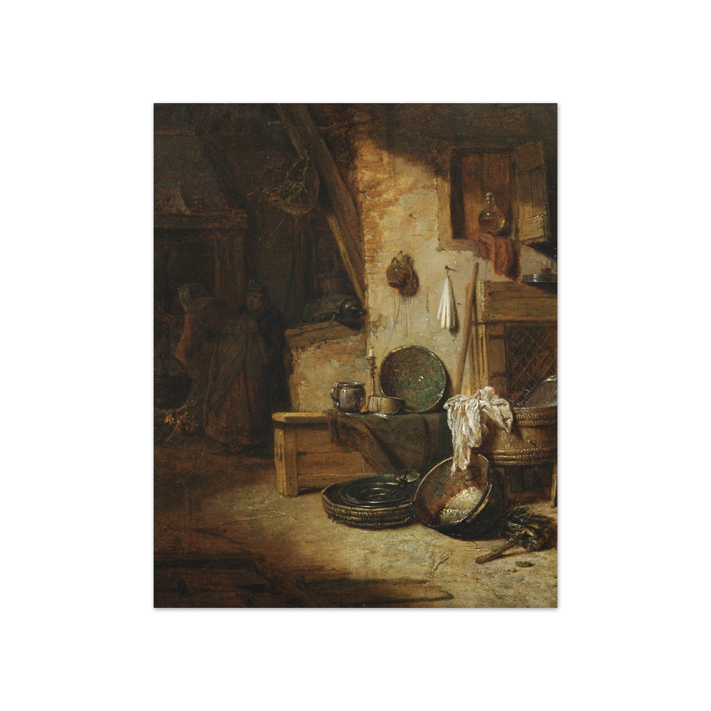 Willem Kalf - Kitchen Interior - Compact / Full Bleed / No Frame