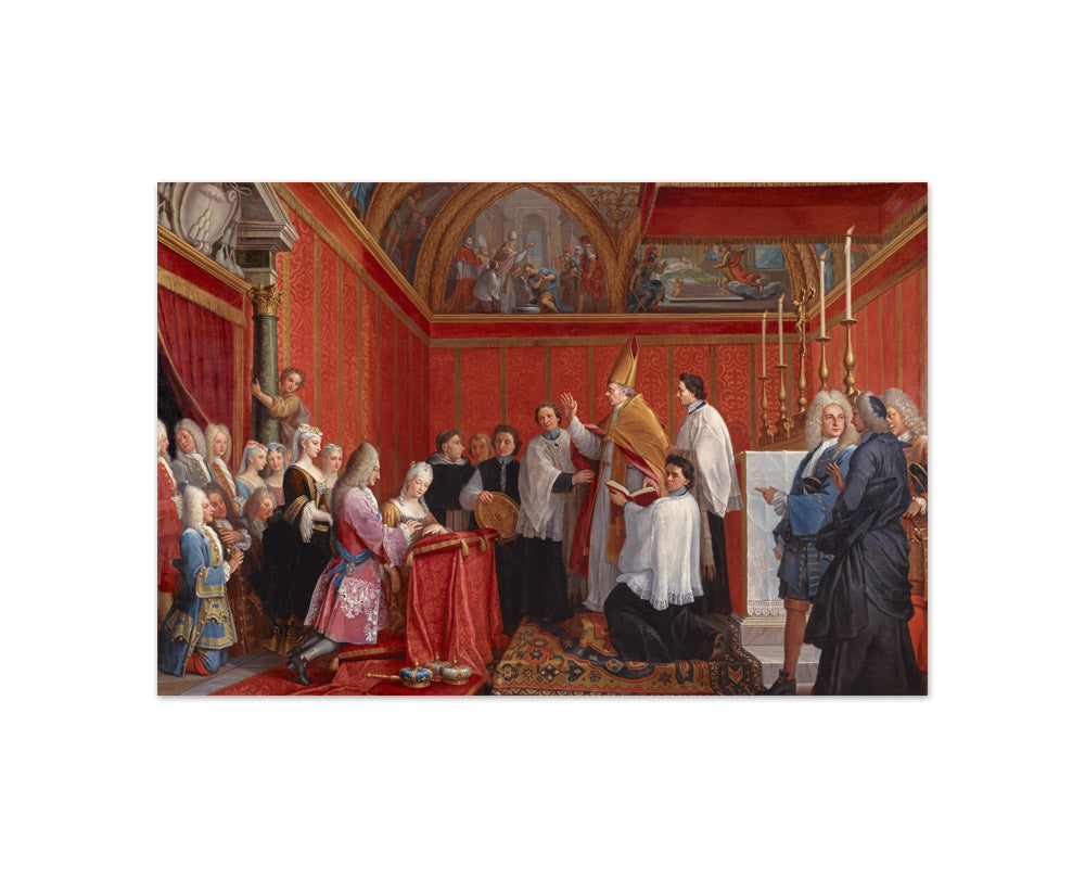 Agostino Masucci - The Solemnisation of the Marriage of James III and Maria Clementina Sobieska - Compact / Full Bleed / No Frame