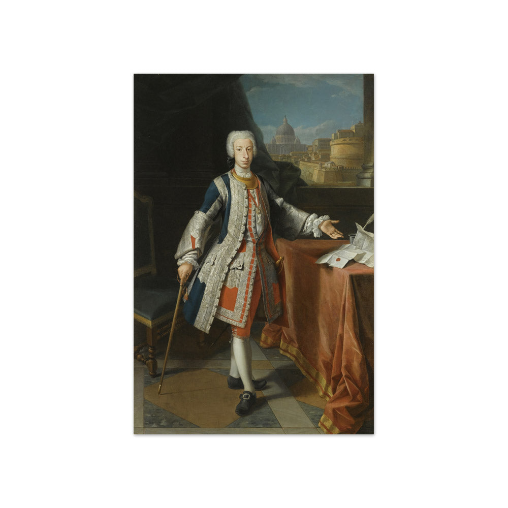 Agostino Masucci - A Portrait of Francisco Pescatori Baroni Mastigoli y Pasqual - Compact / Full Bleed / No Frame