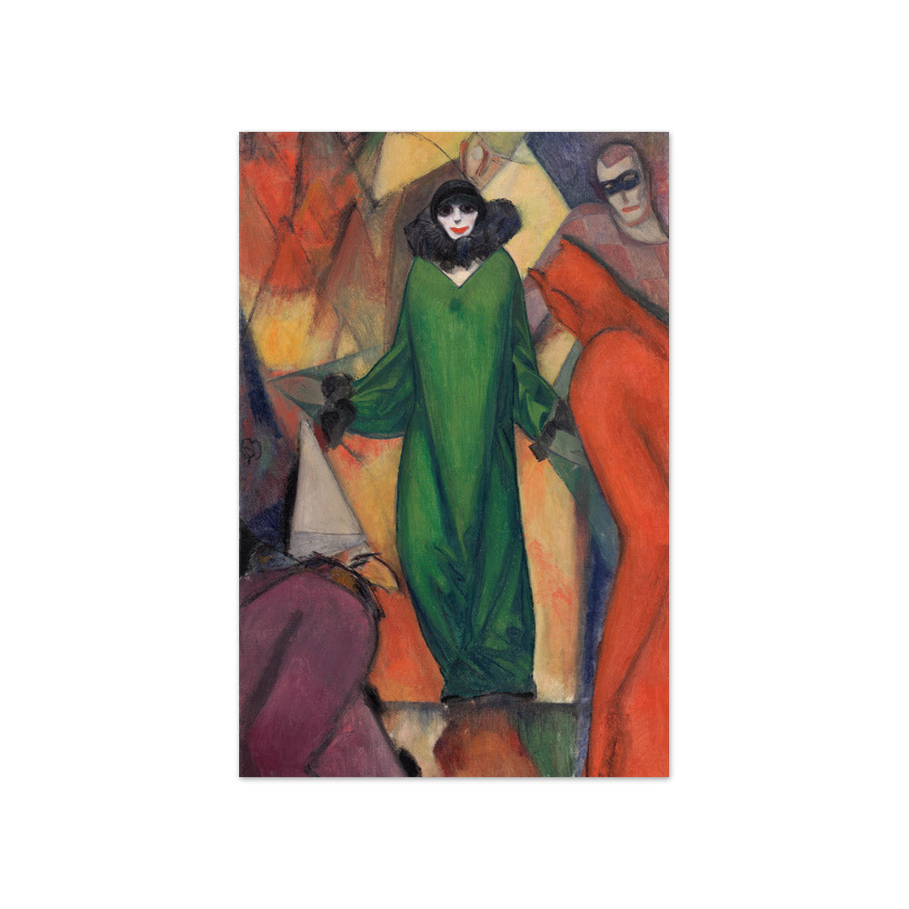 Albert Bloch - The Green Domino - Compact / Full Bleed / No Frame