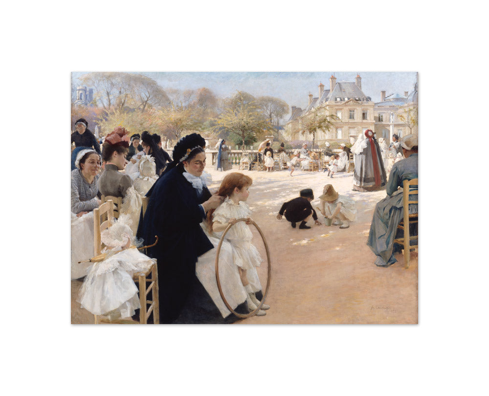 Albert Edelfelt - The Luxembourg Gardens, Paris - Compact / Full Bleed / No Frame