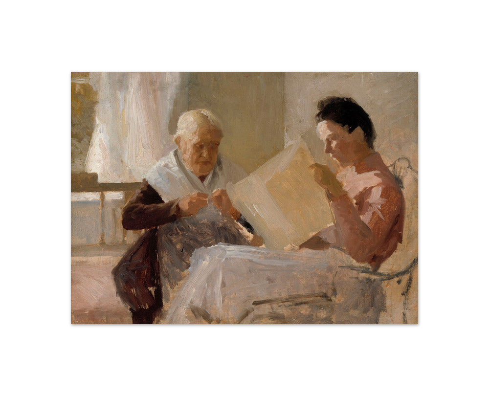 Albert Edelfelt - Annie Edelfelt with Fredrika Snygg - Compact / Full Bleed / No Frame