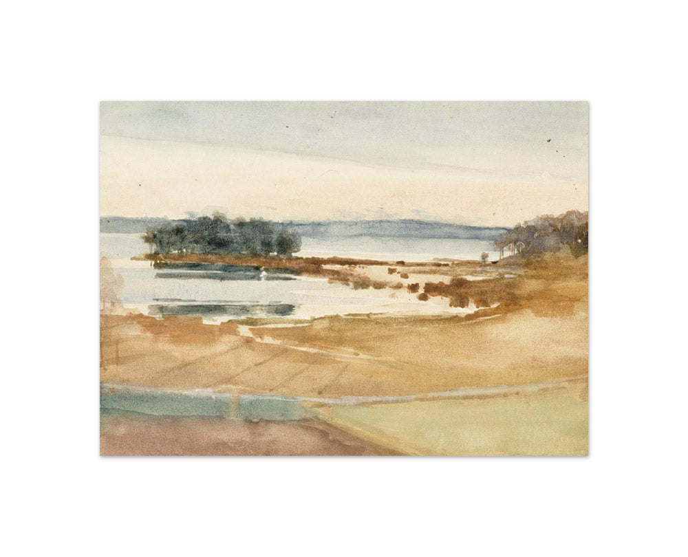 Albert Edelfelt - Seashore, Brown Sand - Compact / Full Bleed / No Frame