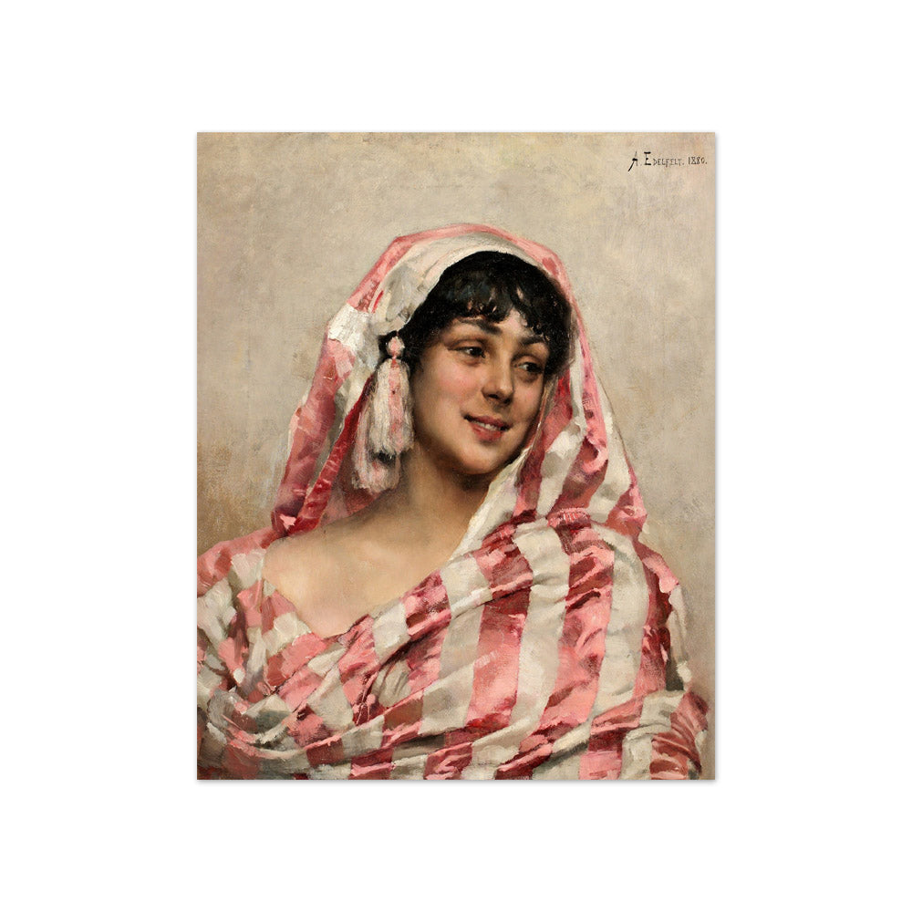 Albert Edelfelt - Portrait of a Young Woman - Compact / Full Bleed / No Frame
