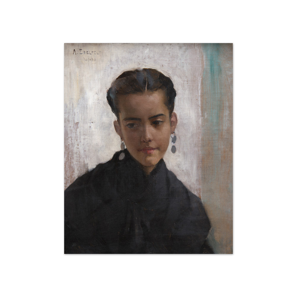 Albert Edelfelt - Girl from Toledo (Dolores) - Compact / Full Bleed / No Frame