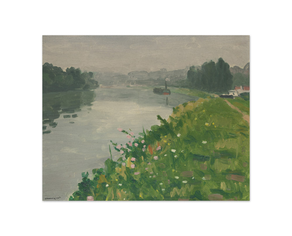 Albert Marquet - The Banks of the Seine at Méricourt - Compact / Full Bleed / No Frame
