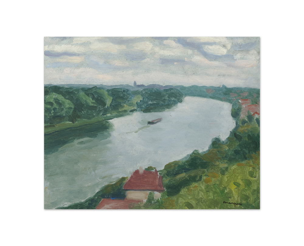 Albert Marquet - La Frette, the Seine viewed from the hills towards Herblay - Compact / Full Bleed / No Frame