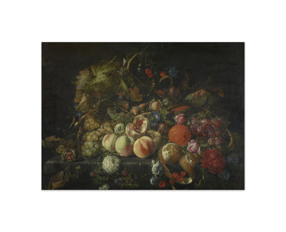 Cornelis de Heem - Still Life with Flowers and Fruits - Compact / Full Bleed / No Frame