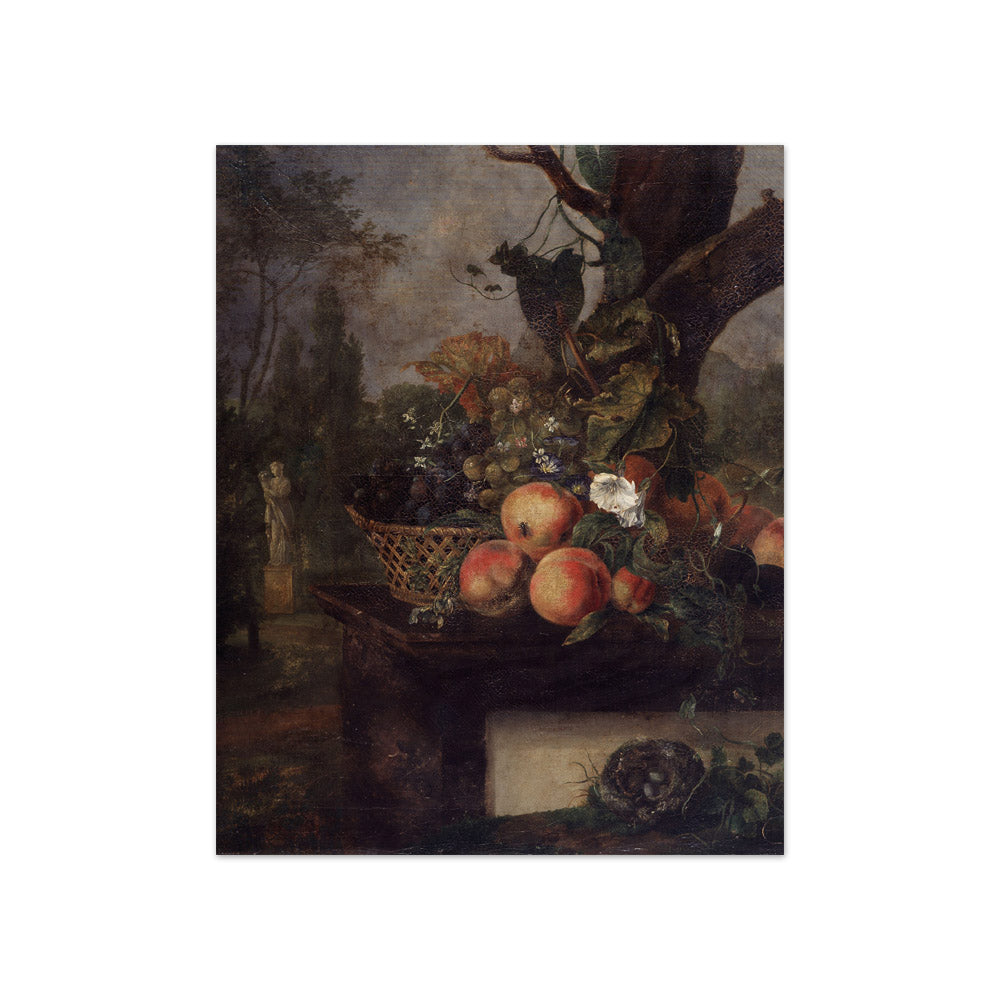 Joséphine De Noter - Still Life with Flowers and Fruits - Compact / Full Bleed / No Frame