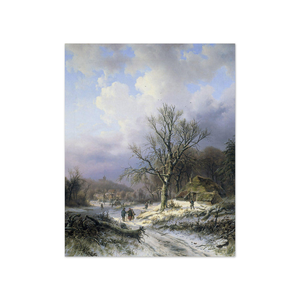 Alexander Joseph Daiwaille - Snowy Landscape - Compact / Full Bleed / No Frame