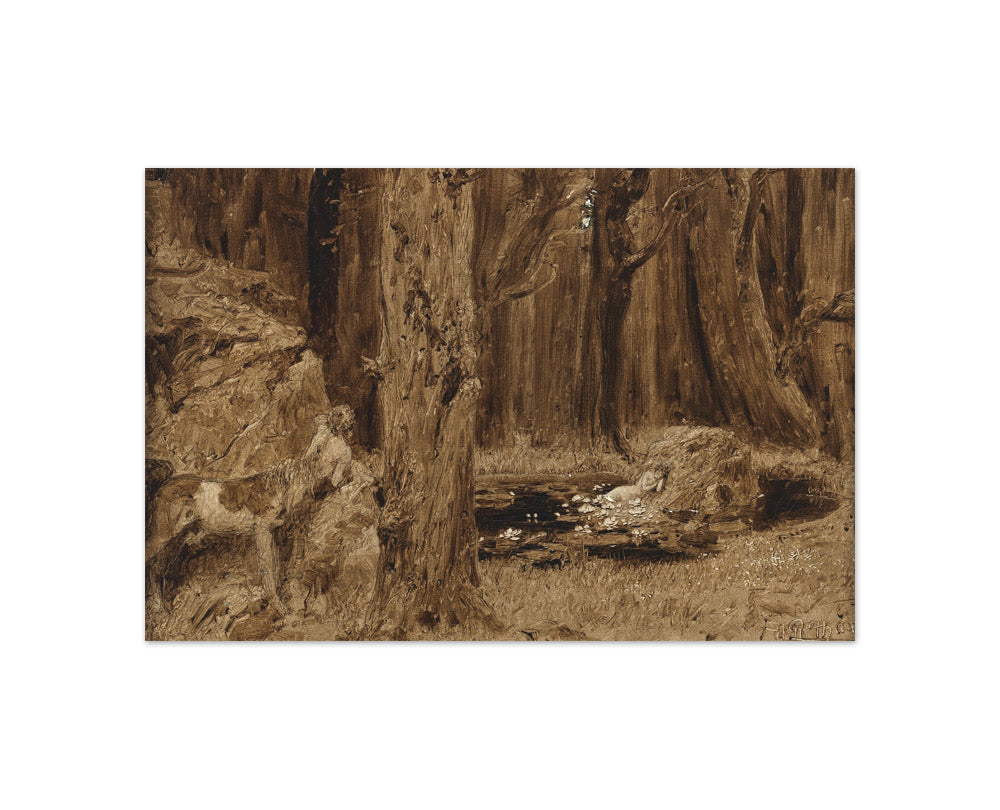 Alexander Rothaug - Sleeping Nymph of the Woods with Curious Centaur - Compact / Full Bleed / No Frame