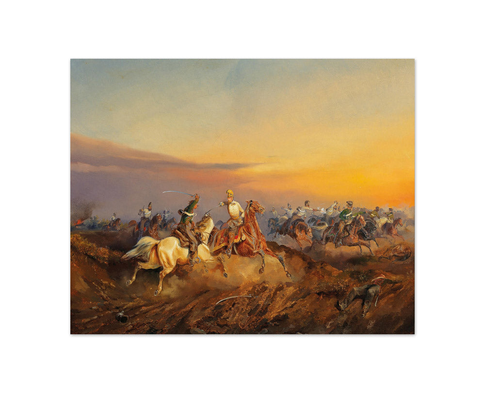 Alexander von Bensa - Scene from the Hungarian Revolution - Compact / Full Bleed / No Frame