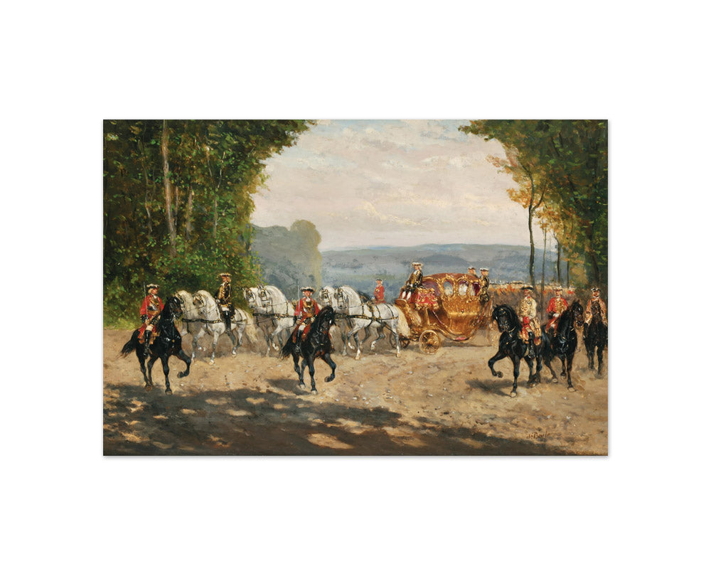 Alexander von Bensa - Maria Theresa in the Golden Imperial Carriage - Compact / Full Bleed / No Frame