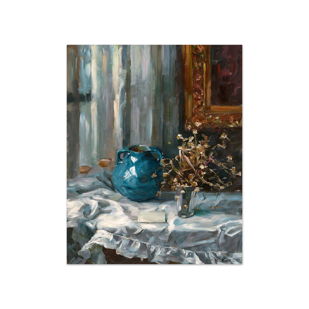 Alexander Koester - Still Life with Blue Vase - Compact / Full Bleed / No Frame