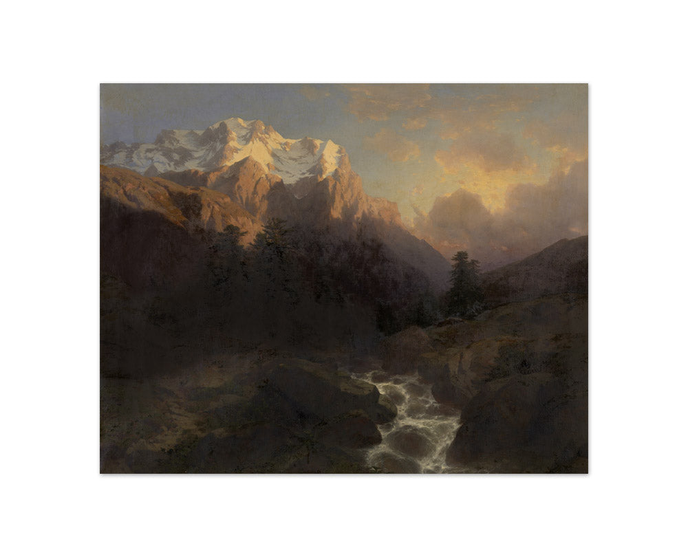 Alexandre Calame - The Wetterhorn - Compact / Full Bleed / No Frame