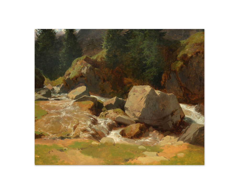 Alexandre Calame - Mountain Stream - Compact / Full Bleed / No Frame