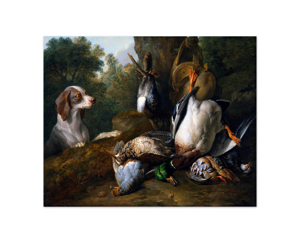 Alexandre François Desportes - Still Life with Dog and Game - Compact / Full Bleed / No Frame