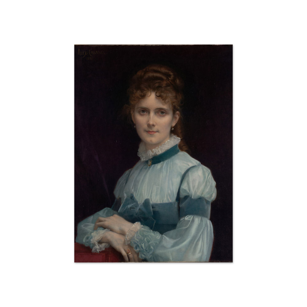 Alexandre Cabanel - Portrait of Miss Fanny Clapp - Compact / Full Bleed / No Frame