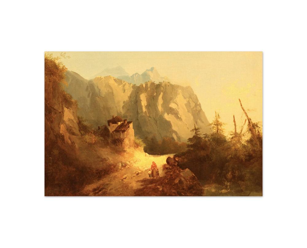 Alexandre Calame - Alpine Mountain Scene - Compact / Full Bleed / No Frame