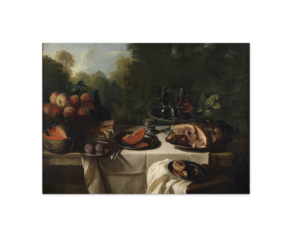Alexandre François Desportes - Breakfast Piece with Ham - Compact / Full Bleed / No Frame