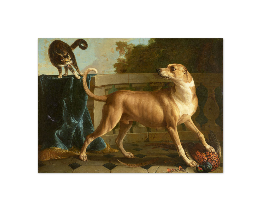 Alexandre François Desportes - The Angry Cat - Compact / Full Bleed / No Frame