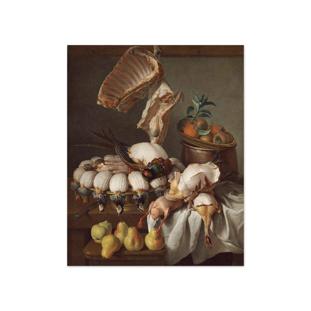 Alexandre François Desportes - Still Life with Dressed Game, Meat, and Fruit - Compact / Full Bleed / No Frame