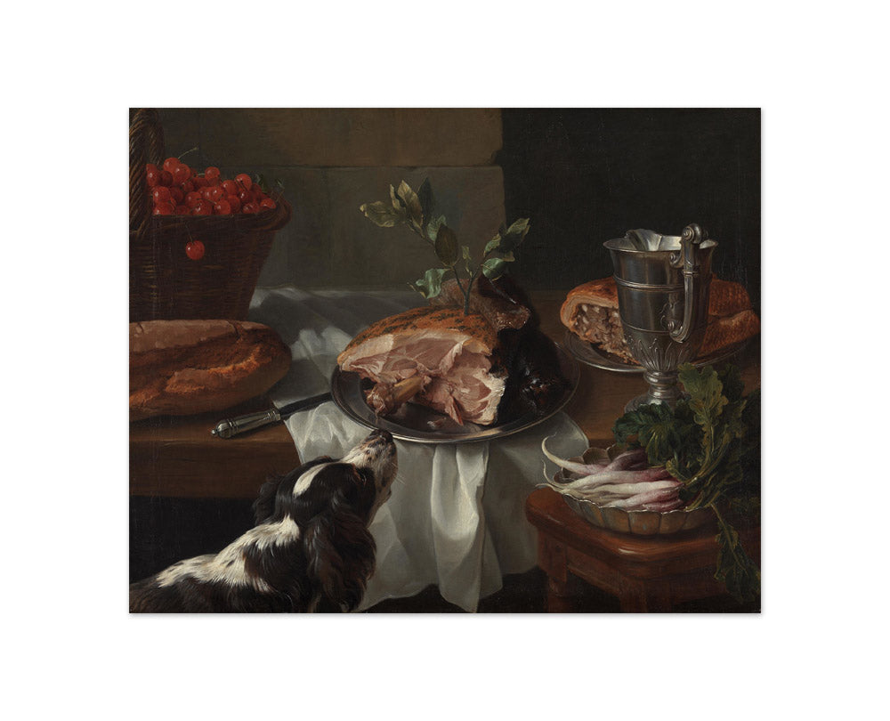 Alexandre François Desportes - Still Life with Dog - Compact / Full Bleed / No Frame