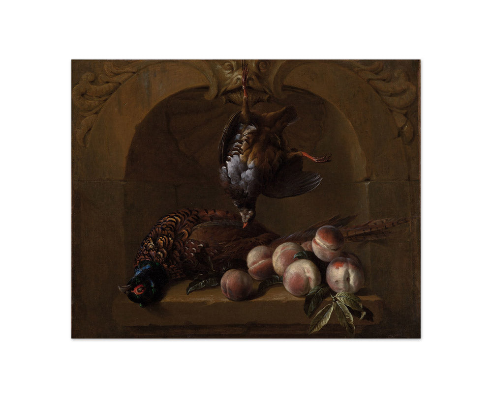 Alexandre François Desportes - Still Life with Red Partridge, Pheasant, and Peaches - Compact / Full Bleed / No Frame
