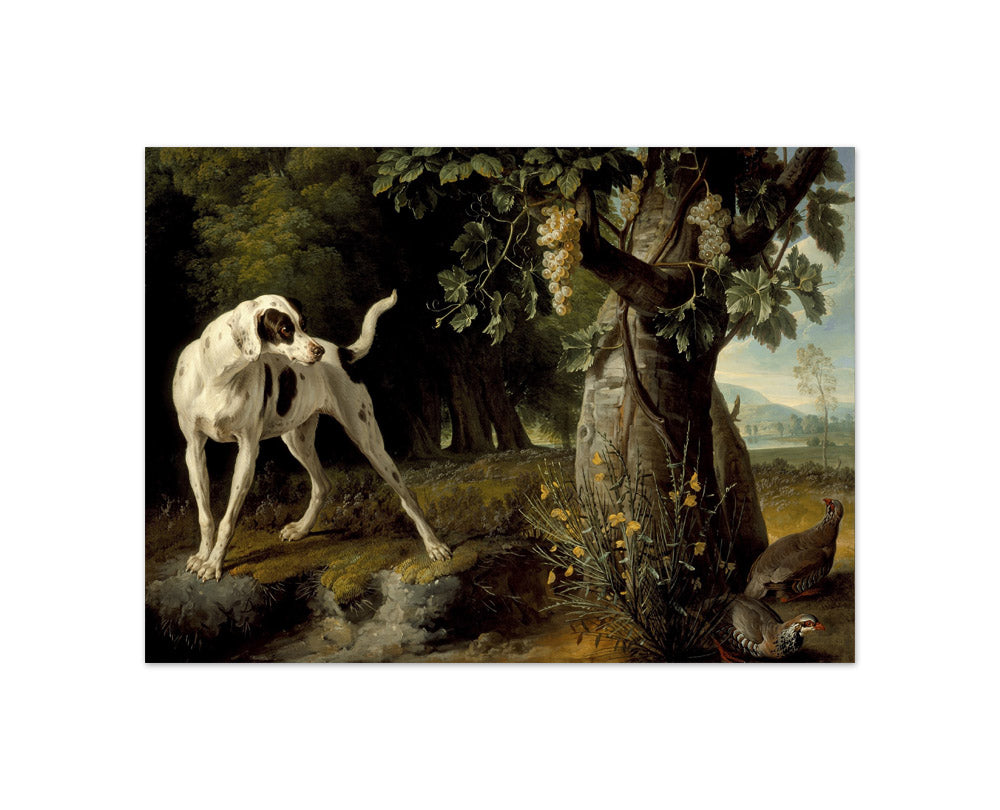 Alexandre François Desportes - Landscape with a Dog and Partridges - Compact / Full Bleed / No Frame