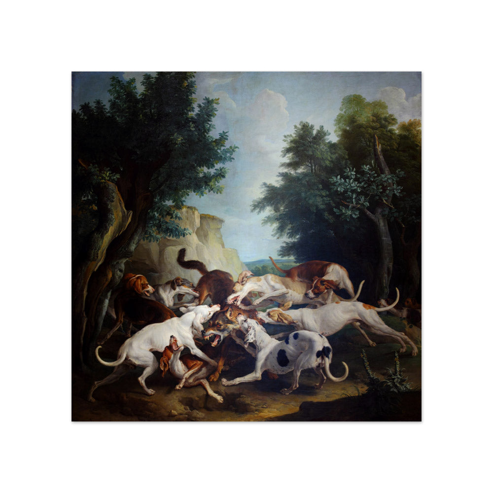 Alexandre François Desportes - The Wolf Hunt - Compact / Full Bleed / No Frame