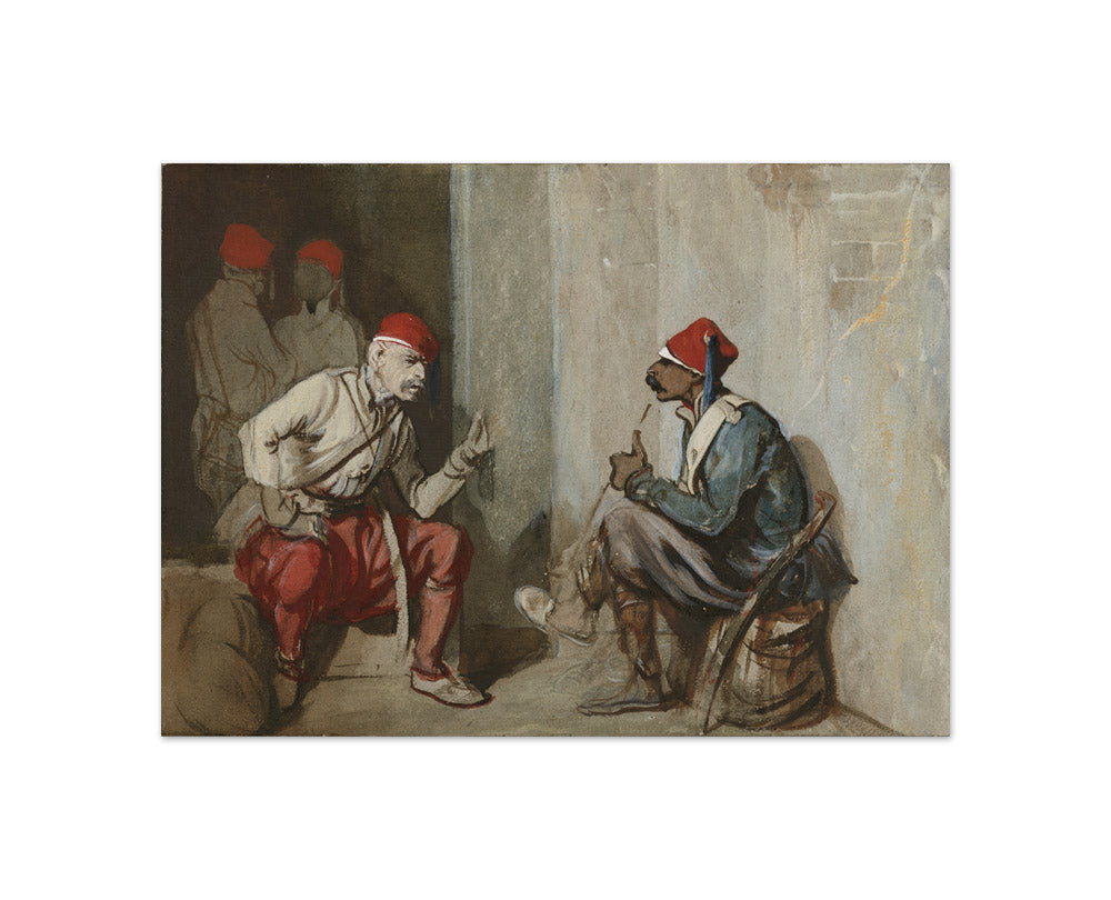 Alexandre-Gabriel Decamps - Turkish Guardsmen - Compact / Full Bleed / No Frame
