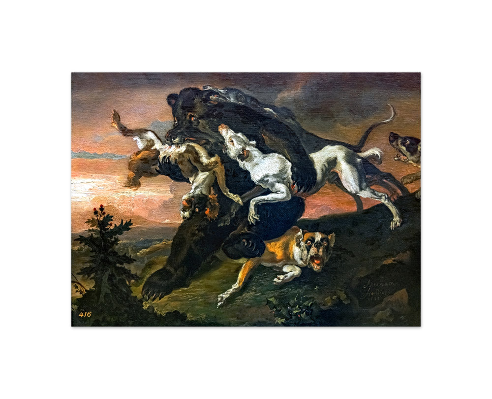 Abraham Daniëlsz. Hondius - Bear Hunt - Compact / Full Bleed / No Frame